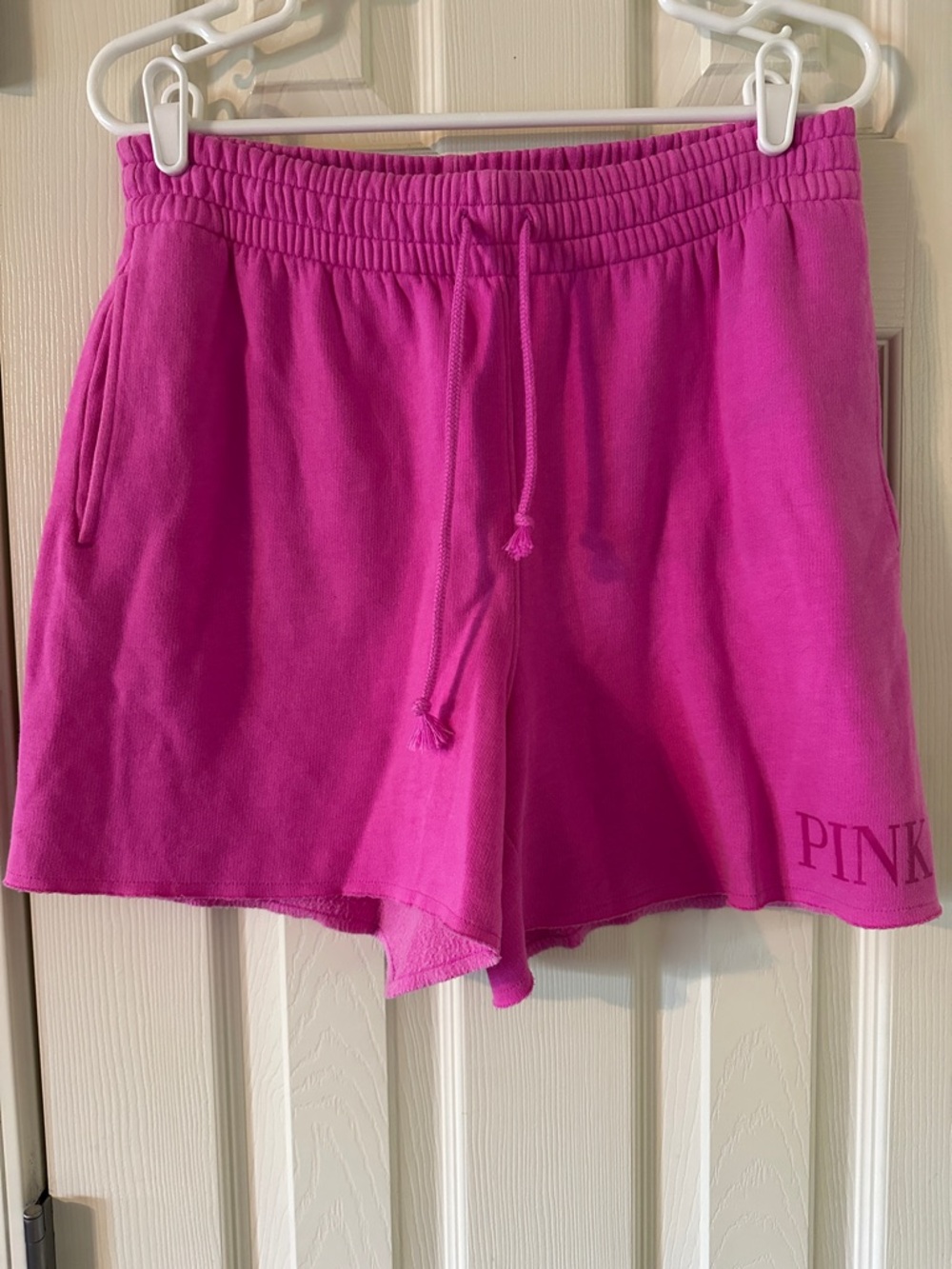 PINK Victoria's Secret Light Pink Drawstring Athletic Shorts